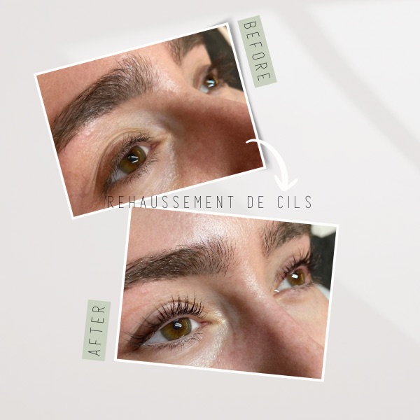 Avant apr&egrave;s rehaussement de cils YUMI Lash Lift 3.0 &agrave; Watermael-Boitsfort
